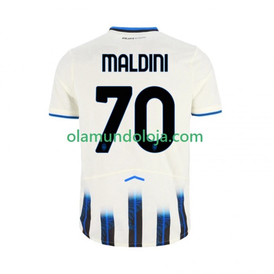 Camisola Atalanta Daniel Maldini 70 Homem Equipamento Segundo 2025-2026 Manga Curta